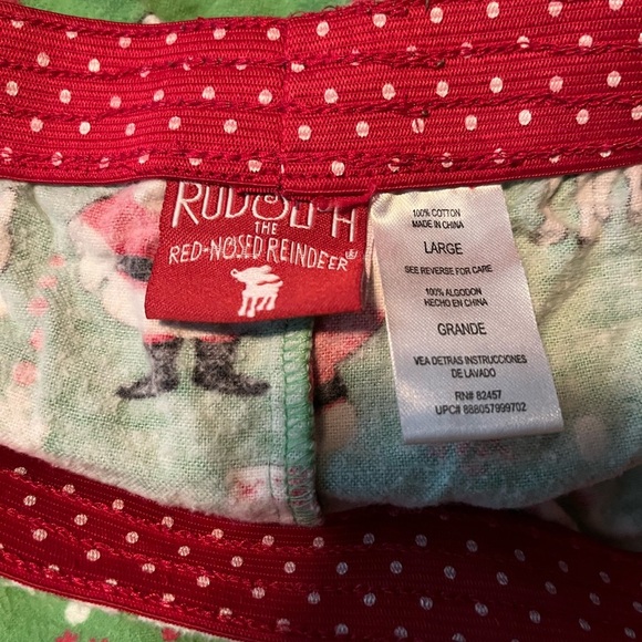 🔴 Rudolph the Red Nosed Reindeer Christmas PJ Bottoms - Picture 2 of 3